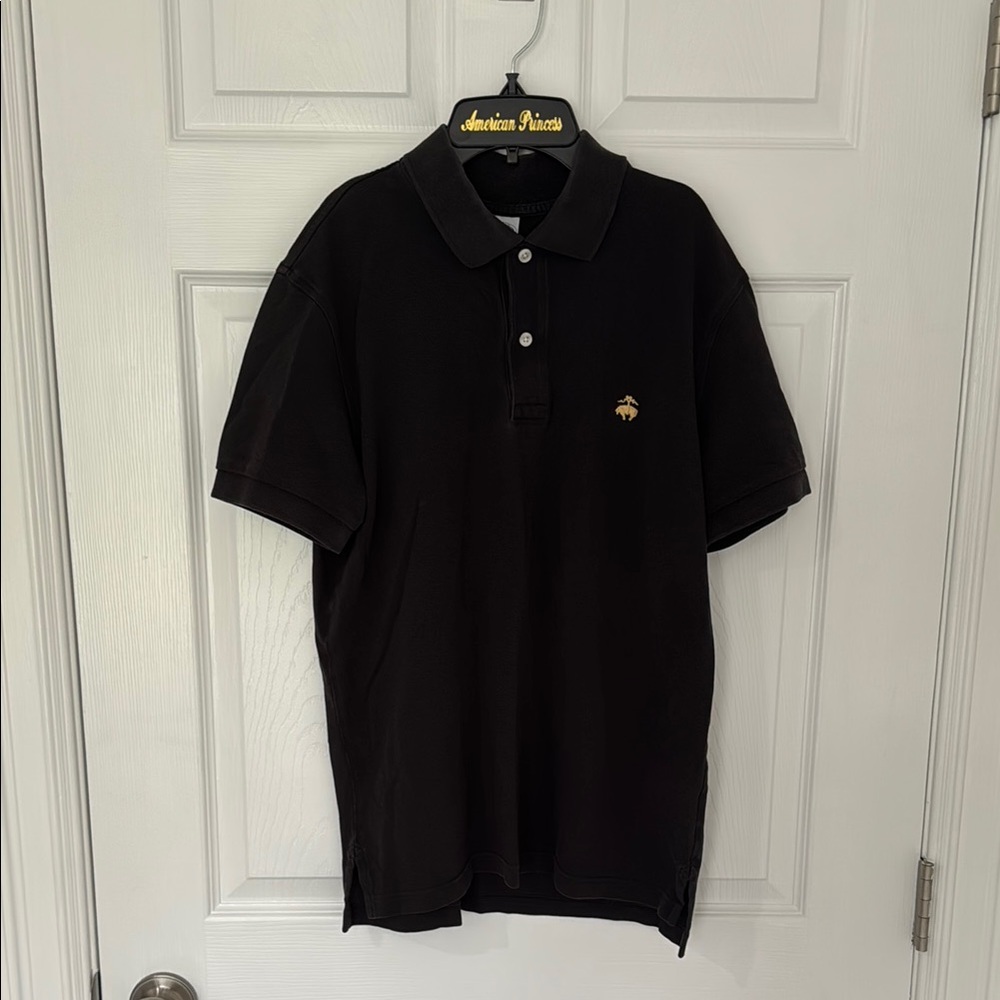 Brooks Brothers Black Polo Shirt Classic Design